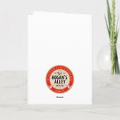 Carte de note "Fille à vélo" (Dos)