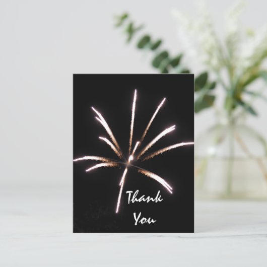 Carte de note Fireworks Thank You (Debout devant)