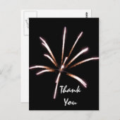 Carte de note Fireworks Thank You (Devant / Derrière)