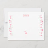 Carte de note flamant rose (Devant)