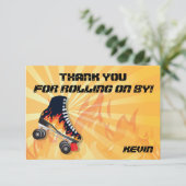 Carte de note flamboyante de Merci de partie de (Debout devant)