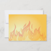 Carte de note flamboyante de Merci de partie de (Dos)