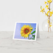 Carte de note flanc de tournesol jaune (Fleur jaune)