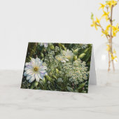 Carte de note fleur sauvage Fleur Blanche Jardin A (Fleur jaune)