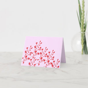 Carte de Note : Fleurs Chinoises