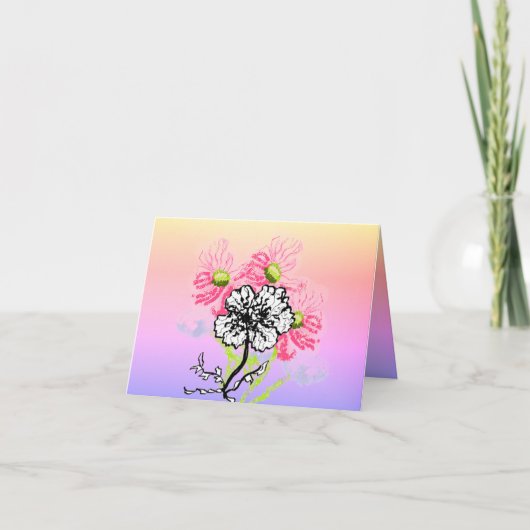 Carte de Note : Fleurs Sauvages (Devant)