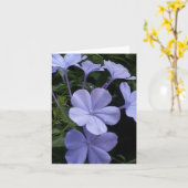 Carte de note Fleurs violettes (Fleur jaune)