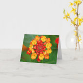 Carte de note Floral Fireworks (Fleur jaune)