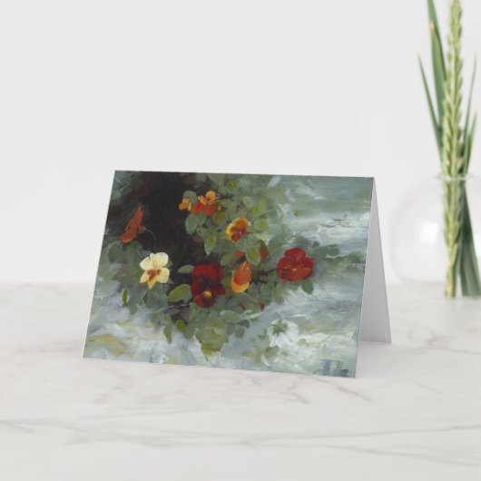 Carte de note florale (Devant)