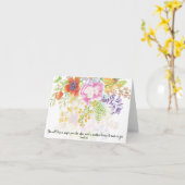 Carte de note florale aquarelle de printemps parfa (Fleur jaune)