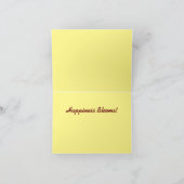 Carte de note florale Chrysanthemum blanc (Intérieur)