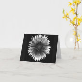 Carte de note florale de marguerite argentée (Fleur jaune)