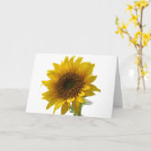 Carte de note florale de tournesol (Fleur jaune)