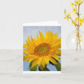 Carte de note florale de tournesol (Fleur jaune)