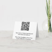 Carte de note florale du petit bouquet argenté (Dos)