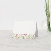 Carte de note florale élégante et chic avec monogr (Dos)