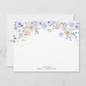 Carte de note florale Fleurs sauvages (Devant)
