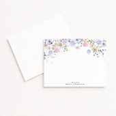 Carte de note florale Fleurs sauvages
