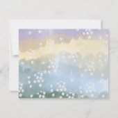 Carte de note florale pastel à bord ondulé (Dos)