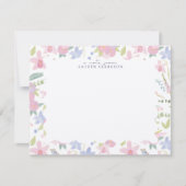 Carte de note florale pastel fantaisiste (Devant)