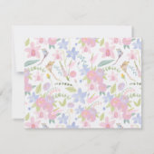 Carte de note florale pastel fantaisiste (Dos)