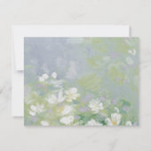 Carte de note florale pastel ondulée (Dos)
