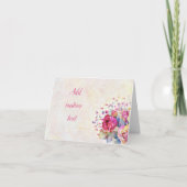 Carte de note florale printanière (Devant)