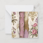 Carte de note florale vintage (Devant)
