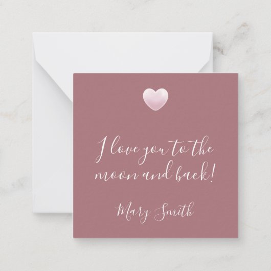 Carte de note florale vintage (Dos)