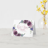 Carte de note florale violette refuge et force (Fleur jaune)