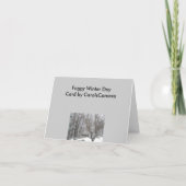 Carte de note Foggy Winter Day (Dos)