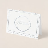 Carte de note Foil Nom personnalisé (Devant)