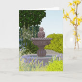 Carte de note Fontaine (Fleur jaune)