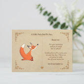 Carte de note Fox vintage (Debout devant)
