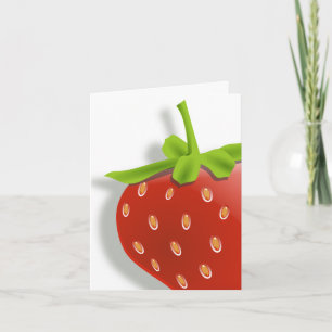 Carte de note fraise