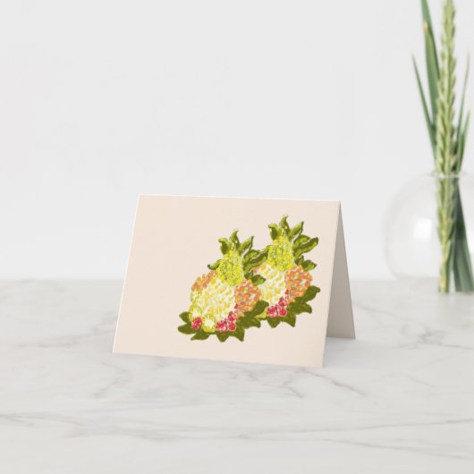 Carte de note : Fruits tropicaux (Devant)