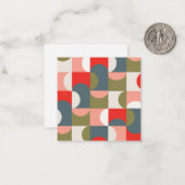 Carte de note géométrique (Devant/Arrière en situation)