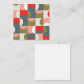 Carte de note géométrique (Devant / Derrière)