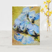 Carte de note Geranium Peint Art 1 (Fleur jaune)