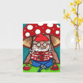 Carte de note Gerry Gnome (Fleur jaune)