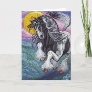 Carte de note GITANE GALOPANTE de lune de CHEVAL