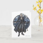 Carte de note gothique de pirate de la lettre (Fleur jaune)