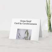 Carte de note Grass Seeds (Dos)