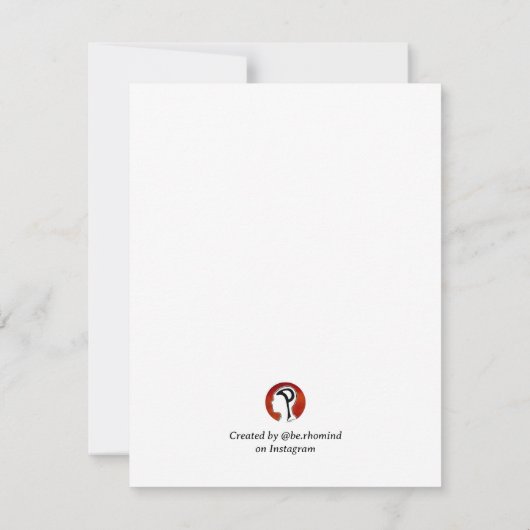 Carte de note Grasshopper (Dos)