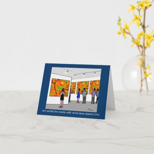 Carte de note Green Weenii "exposition d'art" (Fleur jaune)