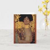 Carte de note Gustav Klimt Judith (Fleur jaune)