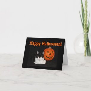 Carte de note Halloween Kitty