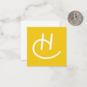 Carte de note Happy-o-grammes (Devant/Arrière en situation)