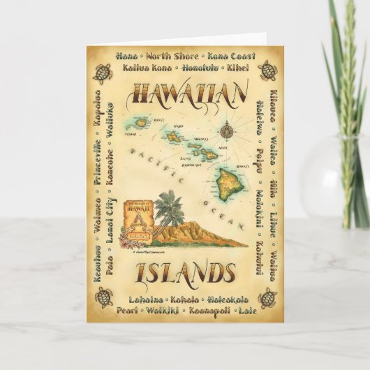 Carte de note Hawaii (Devant)