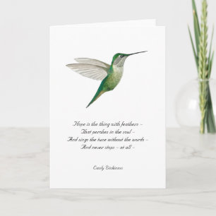 Carte de note Hope Emily Dickinson